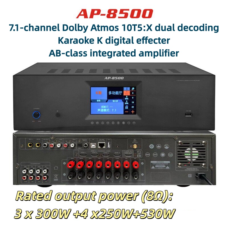 Home Cinema Dolby Atmos 7.1 - AP-8500 7.1 Home Theater Systems Power