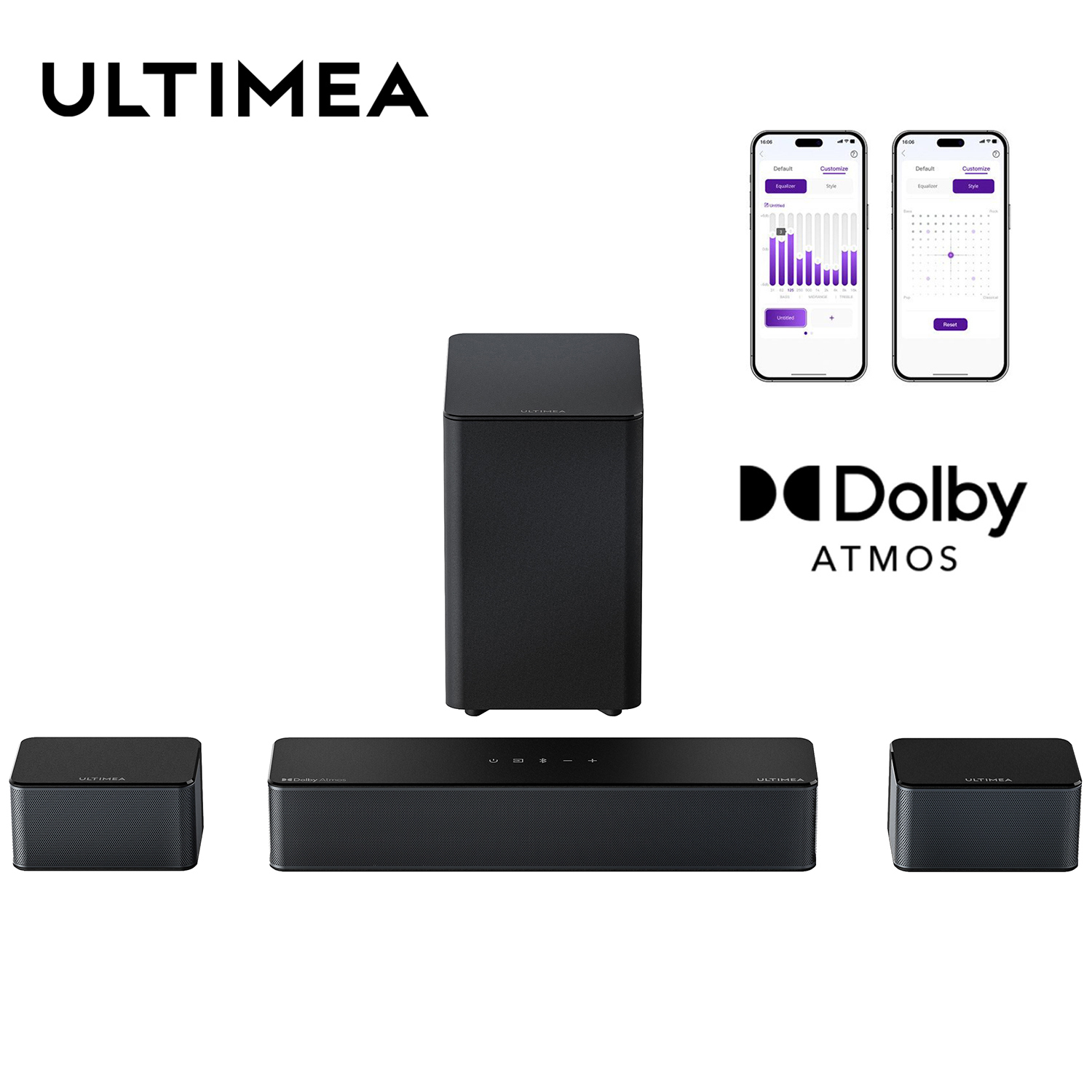 Home Cinema Dolby Atmos 7.1 - ULTIMEA 5.1 Soundbar with Dolby Atmos,