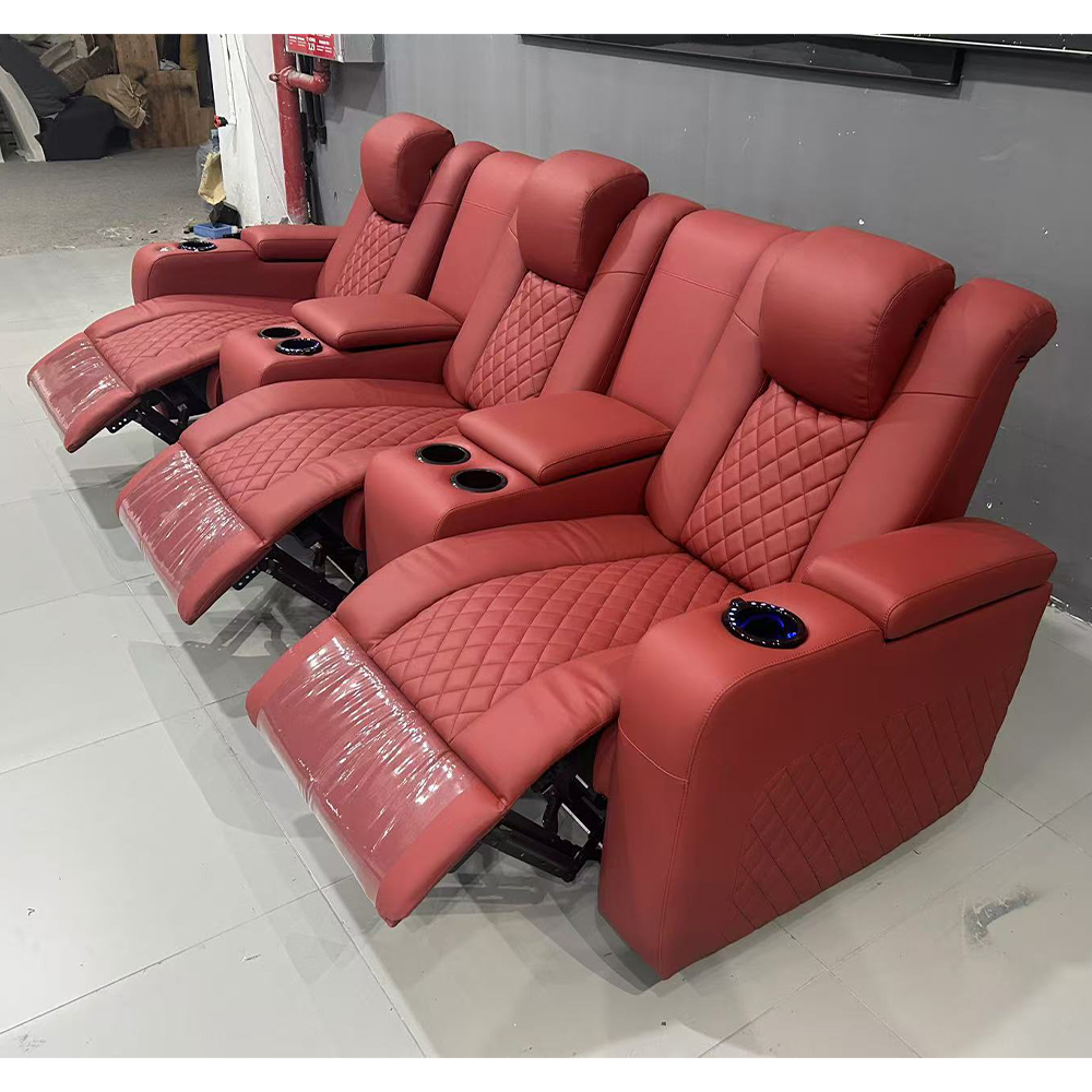 Home Cinema Luxury - Linlamlim Luxury 3-Seat Recliner Sofa with