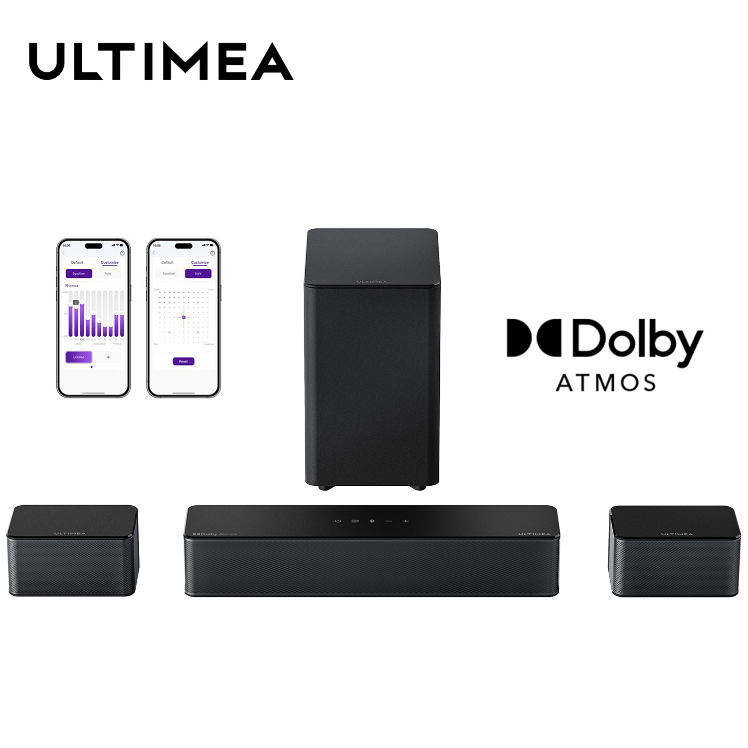 Home Cinema Dolby Atmos 7.1 - ULTIMEA 5.1 Dolby Atmos Саундбар с