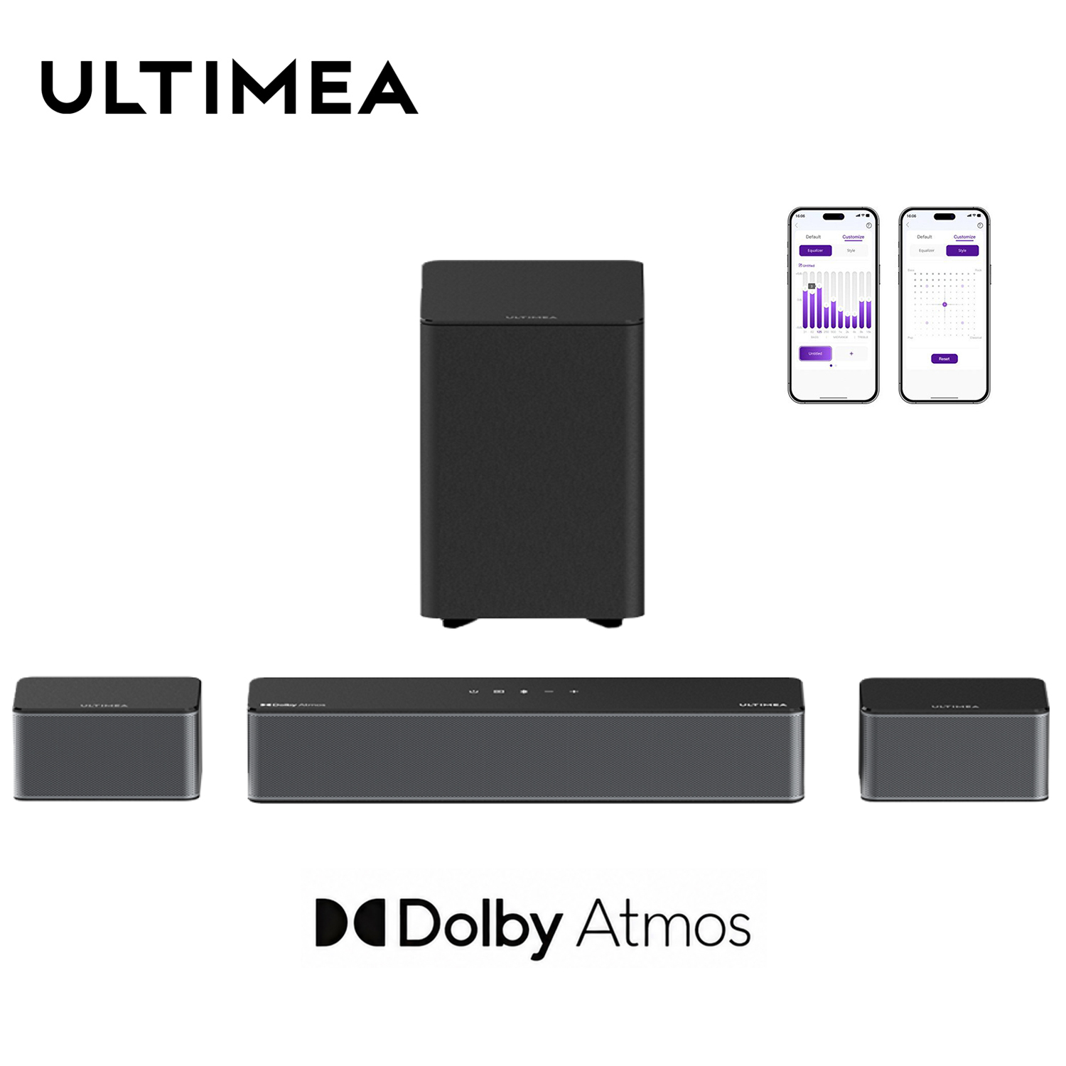 Home Cinema Dolby Atmos 7.1 - ULTIMEA Poseidon M4T Soundbar 5.1 Channel