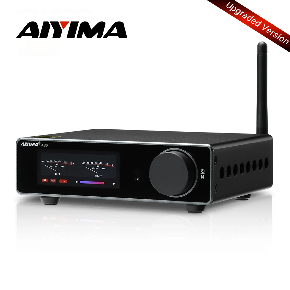 Home Cinema Dolby Atmos 7.1 - AIYIMA A80 Upgraded TPA3255 PFFB Bluetooth