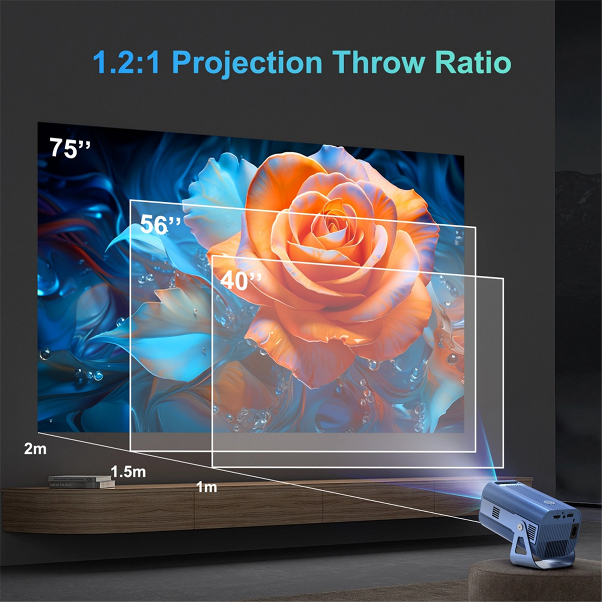 Portable Projector with WiFi6  - Home Cinema Uk recensie en prijs
