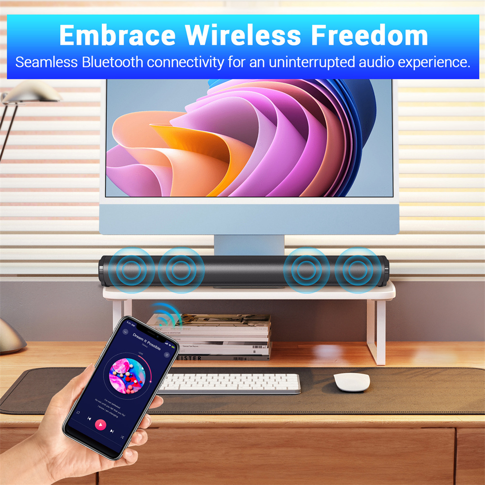 Sound Bar TV Sound System Blue - Home Cinema Audio System recensie en prijs