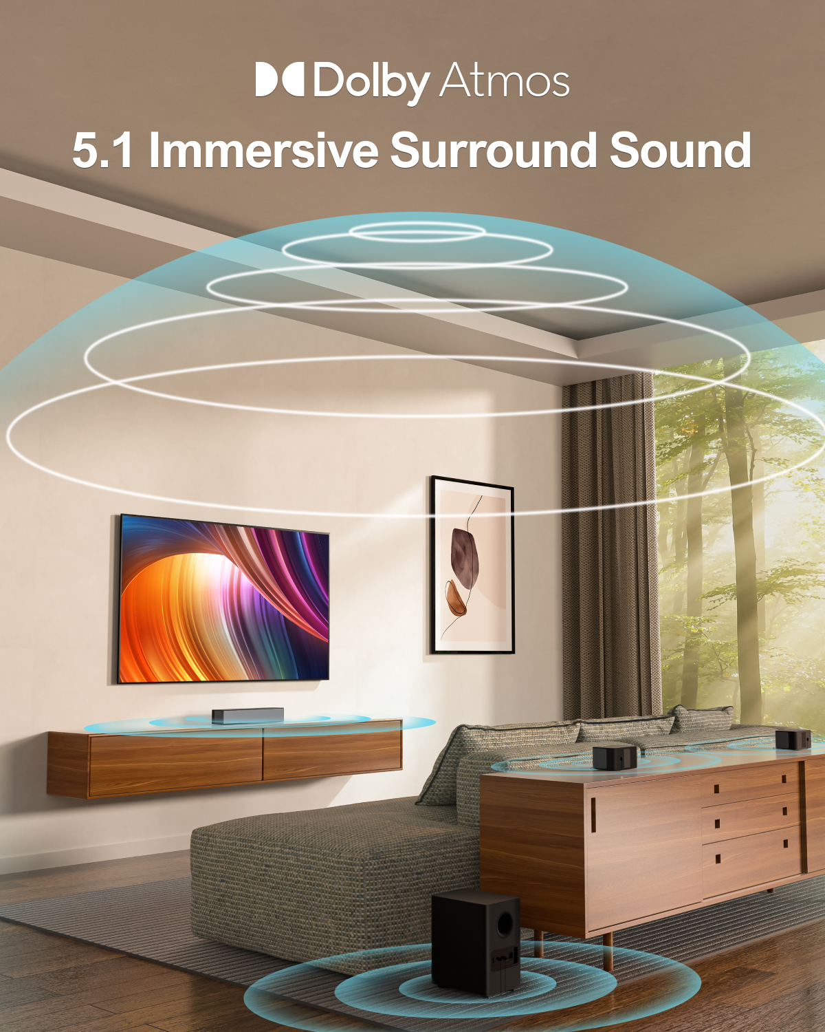 ULTIMEA 5.1 Soundbar with Dolb - Home Cinema Dolby Atmos 7.1 recensie en prijs