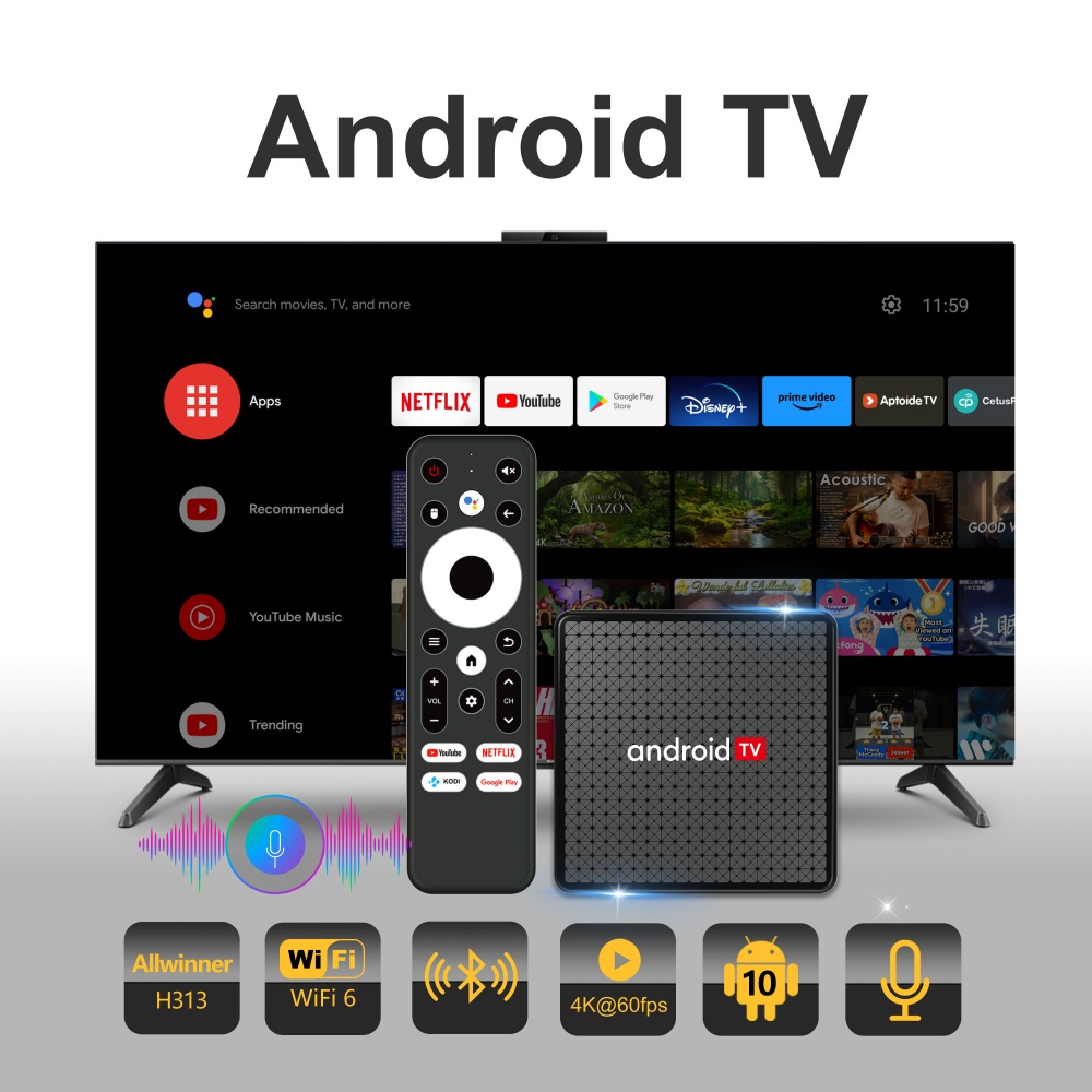 Wudung X5 TV Box AndroidTV All - Home Cinema Media Player recensie en prijs