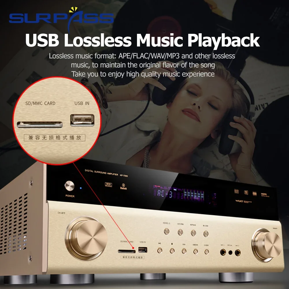 Home Theater Audio Amplifier 6 - Home Cinema Dolby Atmos 7.1 recensie en prijs