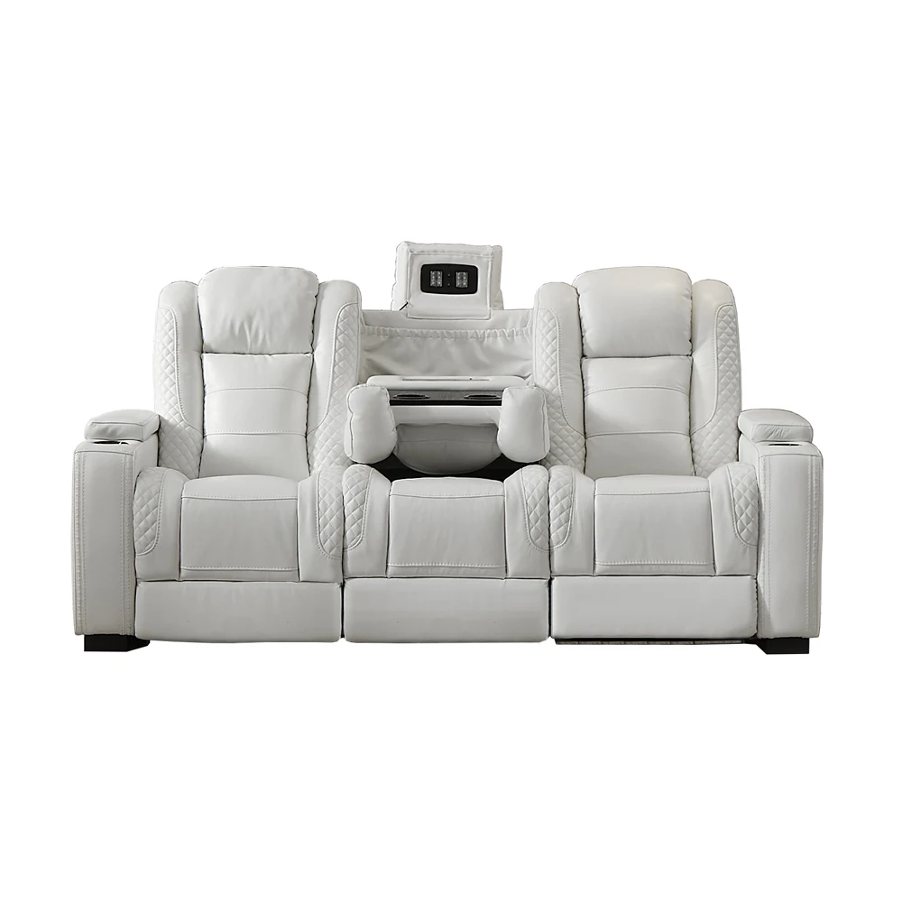 Luxury Power Recliner White Le - Home Cinema Luxury recensie en prijs