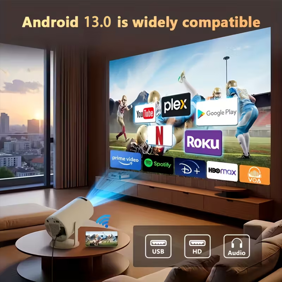 Portable HD Smart Projector Ho - Home Cinema Wireless Speakers recensie en prijs