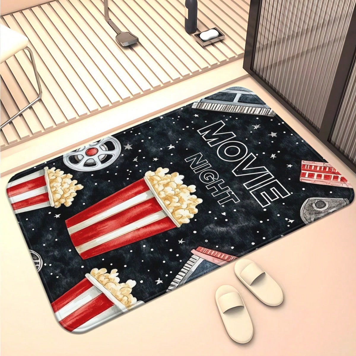 Movie Night Door Mat - Popcorn - Home Cinema Room Size recensie en prijs