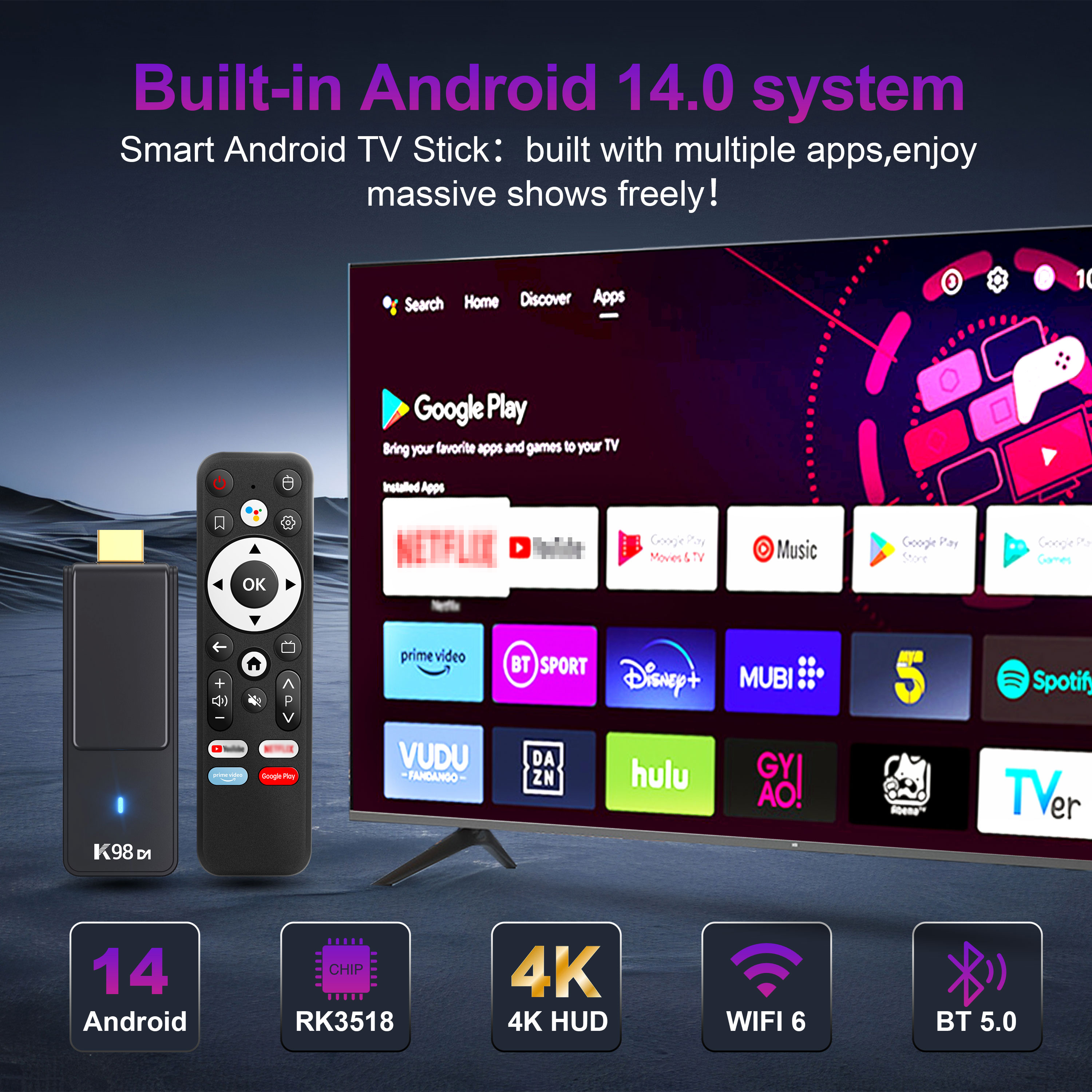 Android TV Stick K981D Android - Home Cinema Media Player recensie en prijs
