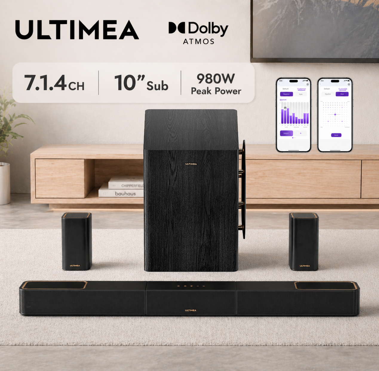 ULTIMEA 7.1.4ch Soundsystem So - Home Cinema Dolby Atmos 7.1 recensie en prijs