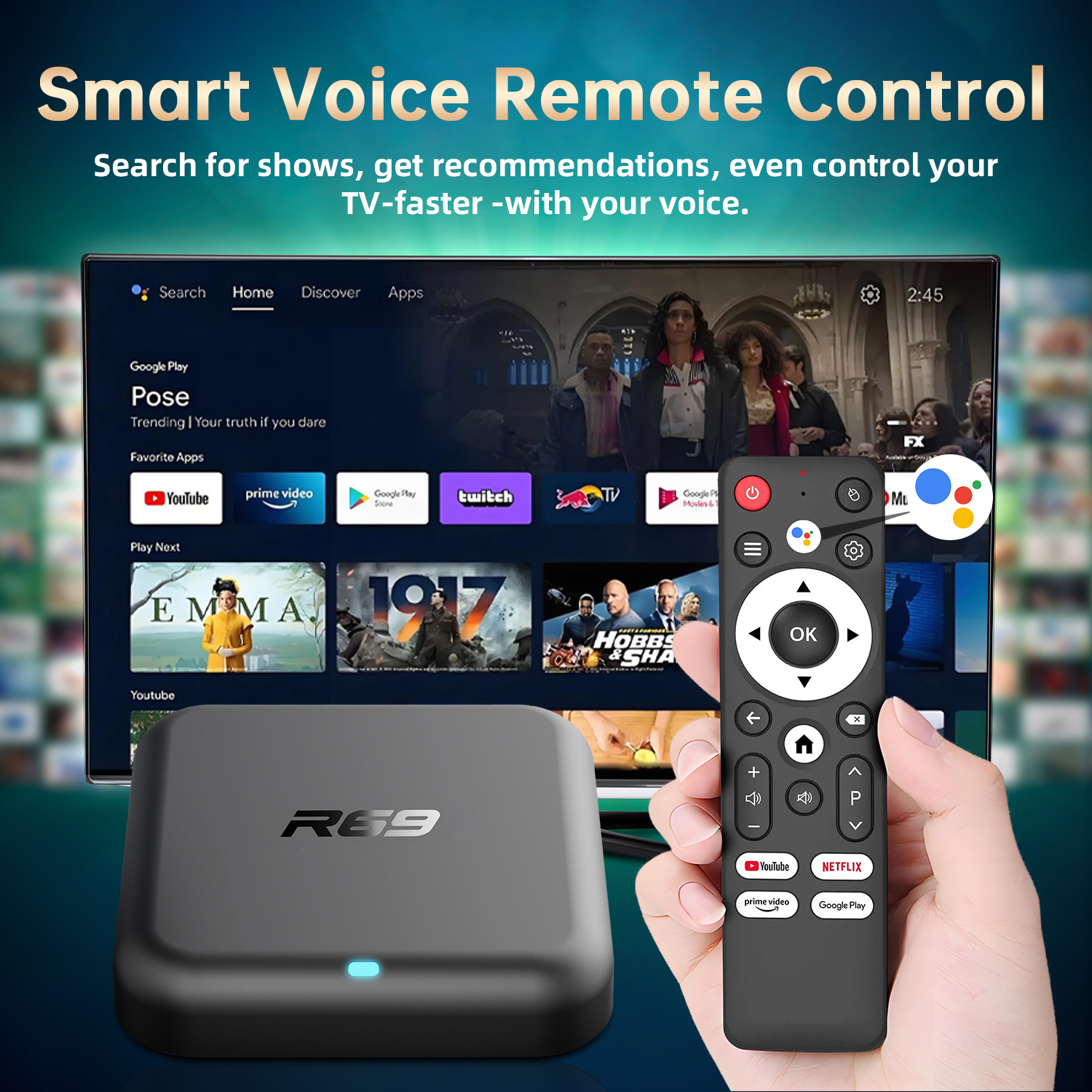 R69-1 Android 14 TV Box Rockch - Home Cinema Media Player recensie en prijs