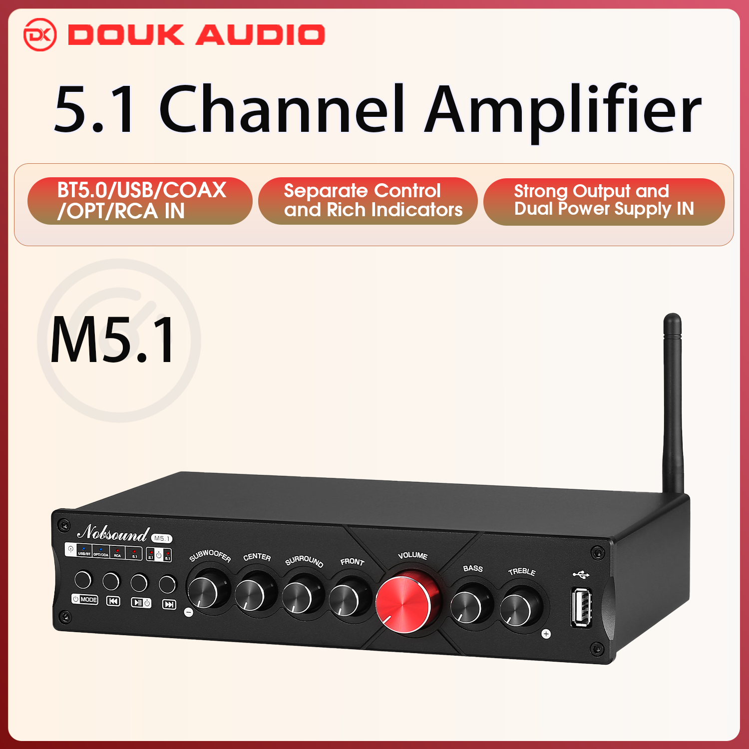 Douk Audio 5.1 Channel Digital - Home Cinema Dolby Atmos 7.1 recensie en prijs