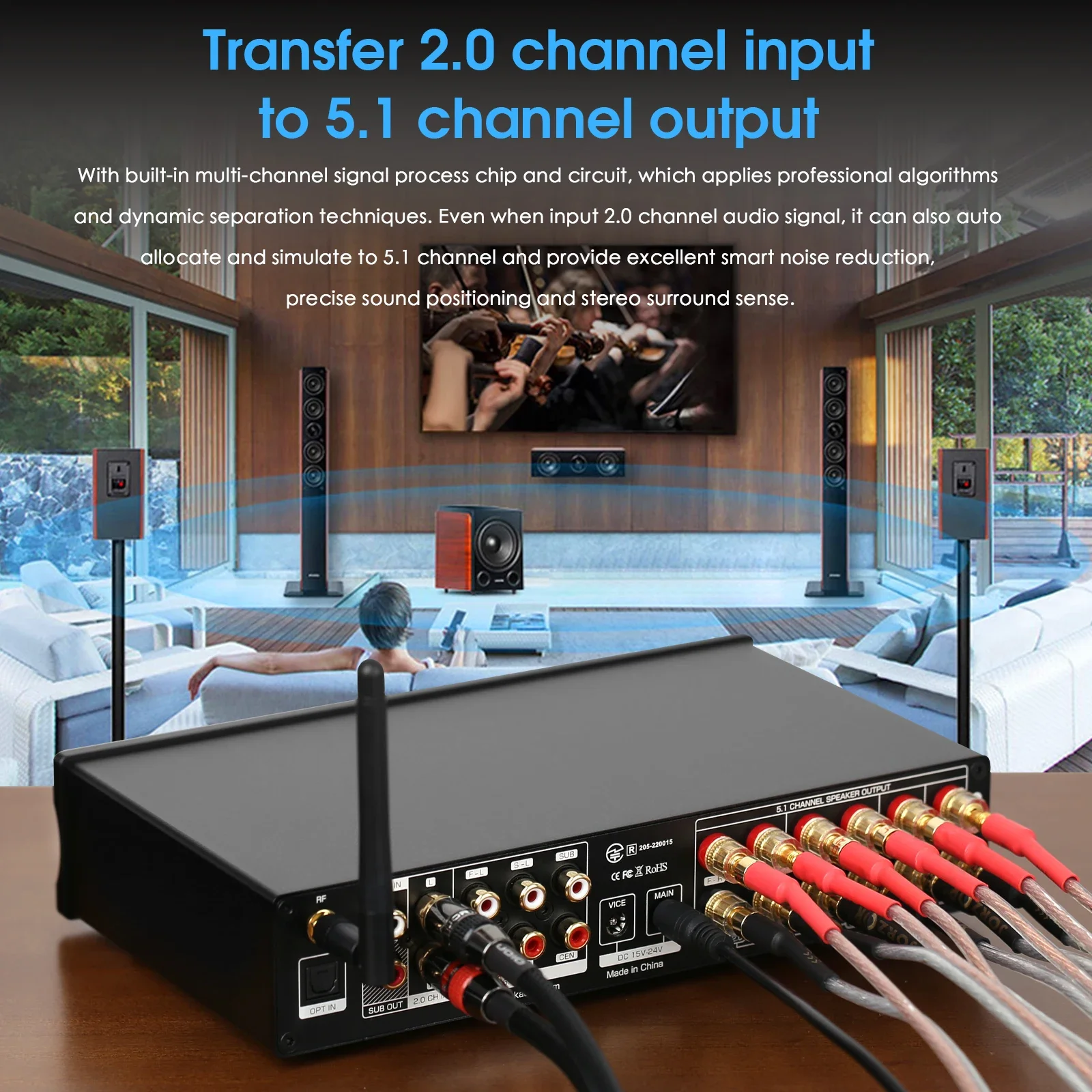 Douk Audio 5.1 Channel Digital - Home Cinema Dolby Atmos 7.1 recensie en prijs