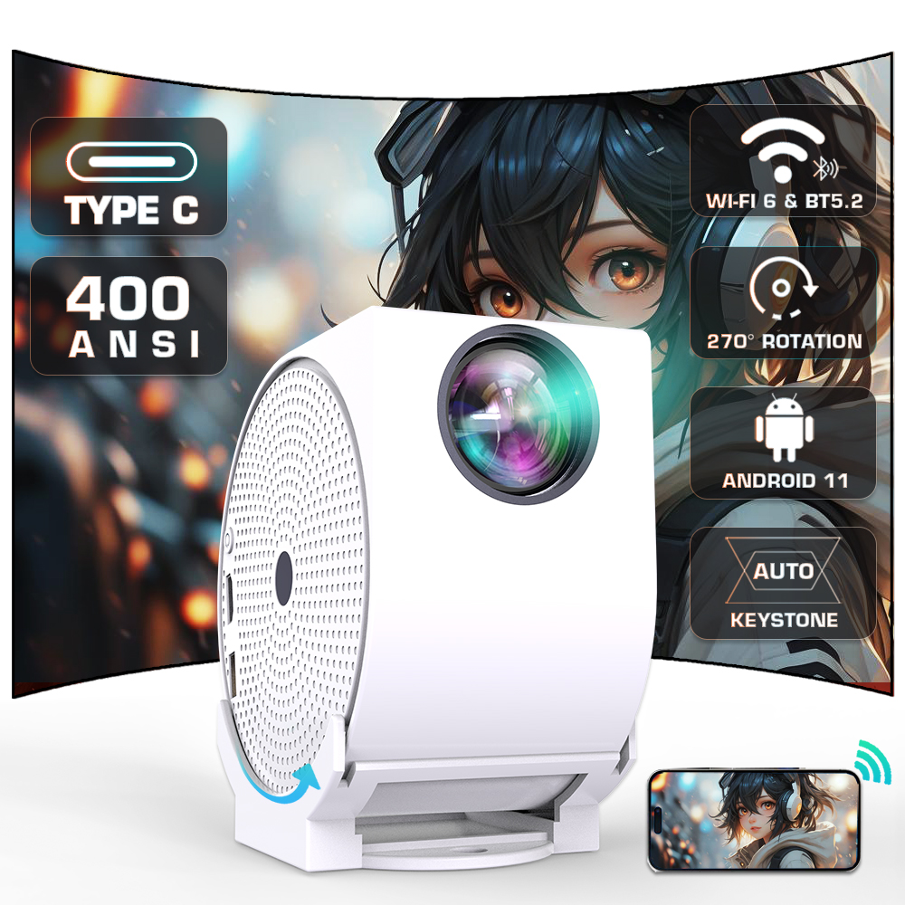 TYPE C 4K Mini Projector with  - Xiaomi Home Cinema recensie en prijs