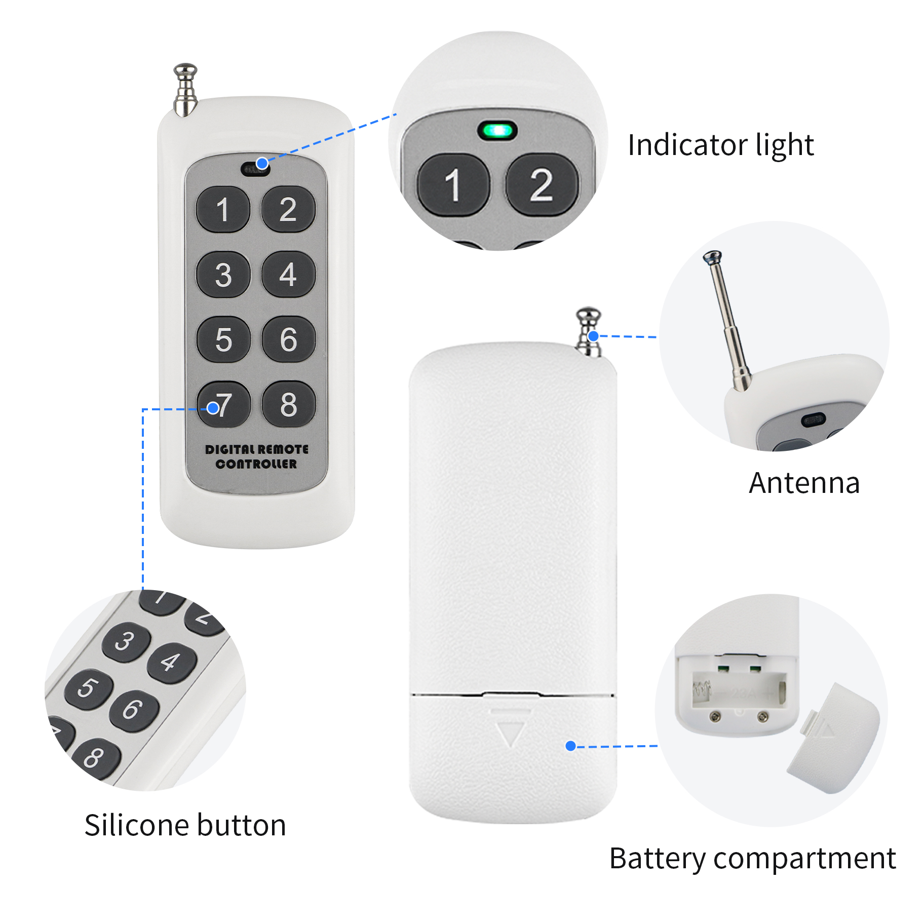 Universal 433MHz DC12V 8 Butto - Home Cinema Kit recensie en prijs