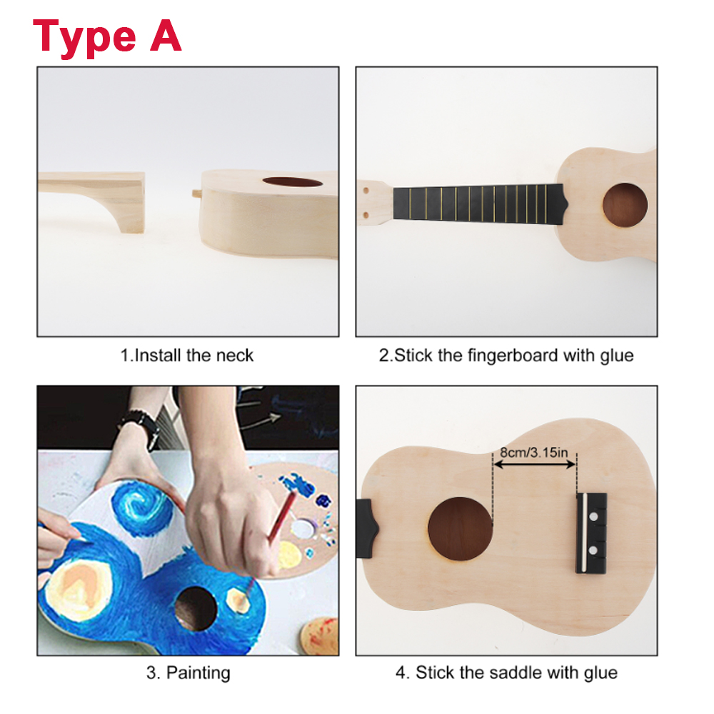 DIY Ukulele  21 Inch  Kit Deer - Home Cinema Kit recensie en prijs